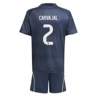 Real Madrid Daniel Carvajal #2 Replika babykläder Bortaställ Barn 2025-26 Kortärmad (+ korta byxor)